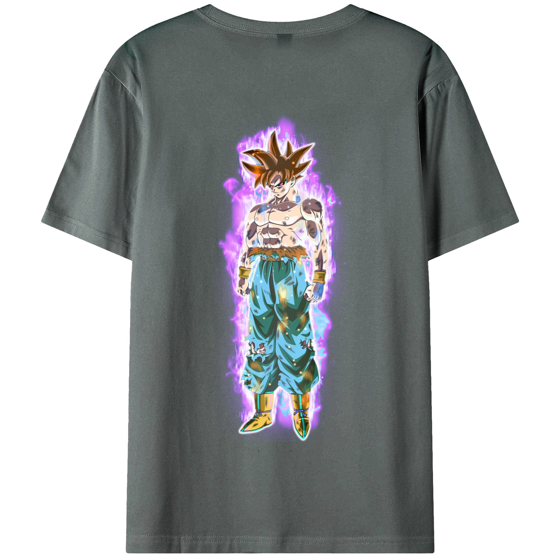 （画像用） ドラゴンボール 孫悟空（そん ごくう）Son Goku カカロット DRAGON BALL Kakarotto 綿100％半袖Tシャツ（背面プリント）